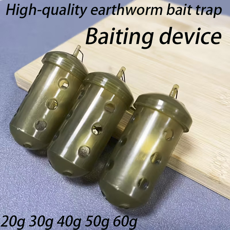 Fishing Line Dispenser - Silindirik Balıkçılık Yem Kafesi, Havalandırma Delikleri